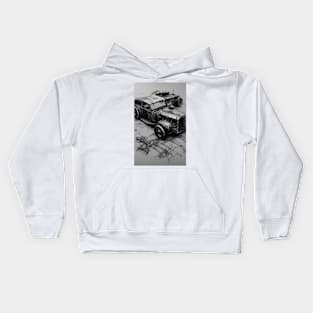 Hotrod Boneyard #6 Kids Hoodie